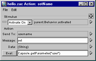 setName behavior